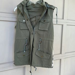 Fall Vest with Hood